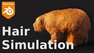 How to Simulate Hair and Fur in blender in 10 min