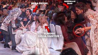 When Ranveer Singh MEET Nora Fatehi while Deepika Padukone GREET Mother in Law and Sister in Law