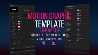 Create Motion Graphic Template MOGRT Step by Step in After Effects