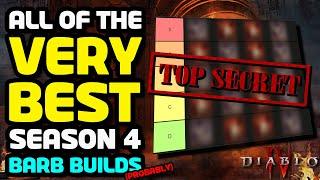 The BEST Barb Builds For Season 4  Diablo 4 PTR Tier List