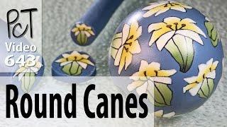 How To Apply Round Polymer Cane Slices to Round Beads