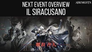 Next Event Overview Il Siracusano  Arknights