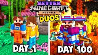 I Survived 100 Days In Duo Better Minecraft FULL MOVIE