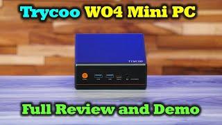 Trycoo WO4 Mini PC - Full Review & Demo  Tiny & Powerful