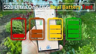 Samsung Galaxy S23 Ultra with One UI 6 The Real Battery Test