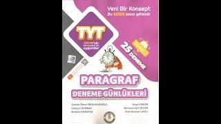 Süre Yayınları TYT Paragraf 25 li Deneme Günlükleri