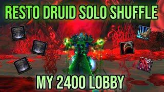 Resto Druid Hitting 2400 in Solo Shuffle