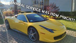 How Expensive is an Annual Service on a 458 at the Dealership