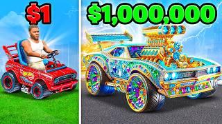 $1 To $1000000 HOT WHEELS In GTA 5