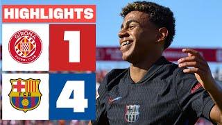 GIRONA FC 1 - 4 FC BARCELONA  HIGHLIGHTS LALIGA EA SPORTS