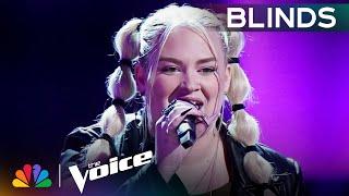 Gabrielle Zabosky Blows the Coaches Away and Wins Four-Chair Turn  The Voice Blind Auditions  NBC