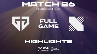 Full Highlights GEN vs DRX  Match 26  LCK Mùa Hè 2024