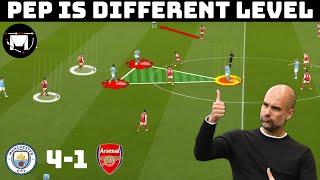 How Pep Guardiola Destroyed Arsenal  Tactical Analysis Manchester City 4-1 Arsenal 