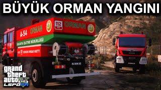 ASKERİYEDE BÜYÜK ORMAN YANGINI  - GTA 5 İTFAİYE MODU - LSPDFR