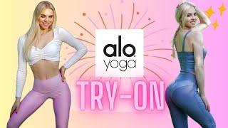 alo yoga Leggings Try-On Haul  See Thru or Gym Approved?