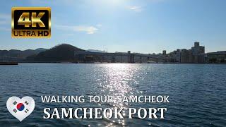 4K ASMR with Mild Waves of Samcheok Port Samcheok South Korea