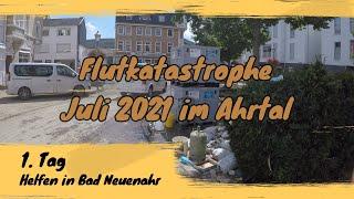 Helfer im Ahrtal nach der Flutkatastrophe 26 Juli 2021 Bad Neuenahr