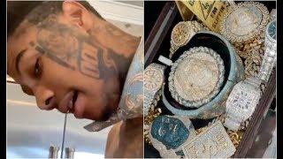 Blueface Doesnt Understand Why Jewelry Collection Is Better Than Other Rappers