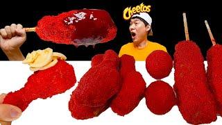 Cheetos Pizza 치토스 피자 핫도그 치킨 불닭 소스 먹방 Cheese Chicken Hot Dog Mukbang JJAEMI째미Eating Show