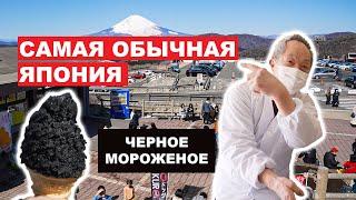 Настоящая Япония Черное мороженое и местная японская еда