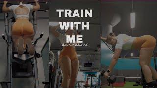 TRAIN BACK AND BICEPS WITH ME  Full upper body gym session  Lois Fit