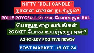 Nifty Doji Candle - Banknifty Level  Tamil  WPI Inflation  Tyre Stocks  PSU Banks  Hcltech