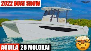 Watch This Sea Trial Before Buying an Aquila Boat - 2022 Miami Boat Show - Aquila 28 Molokai