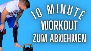 Kettlebell Workout zum Abnehmen - 10 Minuten HIIT