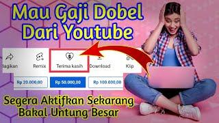 Cara Aktifkan Super Thanks Untuk Menambah Penghasilan 2X Lipat Dari Youtube  FITUR TERBARU YOUTUBE