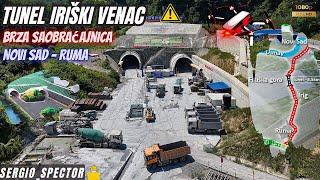 Najduži Tunel u Srbiji IRIŠKI VENAC izgradnja brze saobraćajnice Novi Sad - Ruma #dronevideo