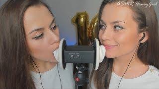 АСМР 100К ДВОЙНЫЕ ЗВУКИ РТА  Licking Ear 