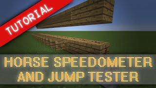 MorezysMinecraft Horse Speed and Jump Tester Tutorial