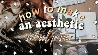 How to make an aesthetic school poster