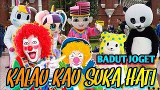 BADUT LUCU GOYANG  LAGU KALAU KAU SUKA HATI - Badut Lucu Joget