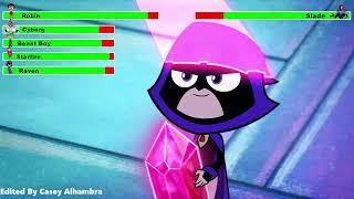 Teen Titans Go To the Movies 2018 First Battle with healthbars