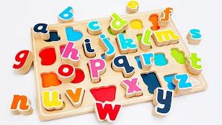 Best Learn ABC Puzzle  Find Alphabet Letters in a Dollhouse Preschool Toddler Toy Learning Video