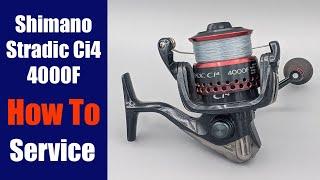 Shimano Stradic Ci4 4000F Fishing Reel - How to take apart service and reassemble