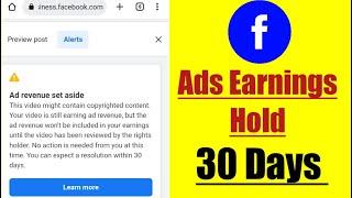 Facebook Video Ad Revenue Set Aside Alerts  This video might contain copyrighted content.Your video