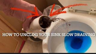 How to unclog a hairy sink slow draining instructions pvc pipe removal and installation ￼￼