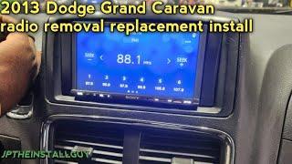 2013 Dodge Grand Caravan radio removal replacement install