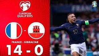 France vs Gibraltar 14-0  Festival des buts Highlights