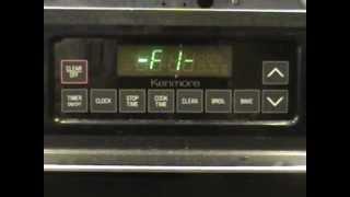 How to Fix an F1 Error On a Kenmore or GE Range