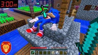 ¿QUE PASO con SONIC LA PELICULA a las 3 AM?   SONIC LA PELICULA EN MINECRAFT #14 LEON PICARON