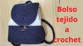 BOLSO O MOCHILA TEJIDO A CROCHET