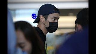 FANCAM 180807 Choi Siwon departing from Brunei International Airport