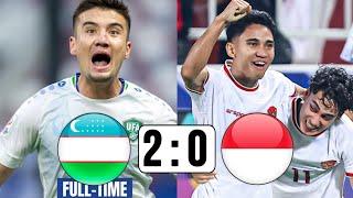 Indonesia vs Uzbekistan U23 2-0 AFC Asian Cup 2024  Indoneziya - Ozbekiston U23