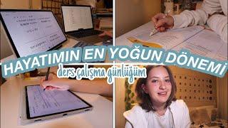 HAYATIMIN EN YOĞUN DÖNEMİ  SINAV HAFTASI DERS ÇALIŞMA GÜNLÜĞÜM…