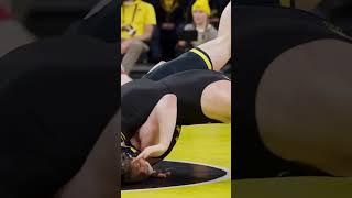 Hawkeyes COBE Siebrecht on what coach Tom Brands says before wrestling matches.