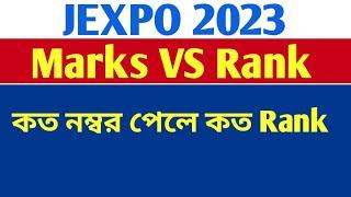 Jexpo 2023 Marks vs Rank