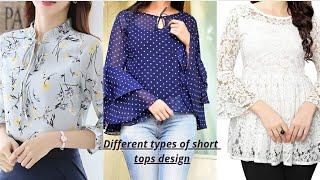 Different types of short tops design